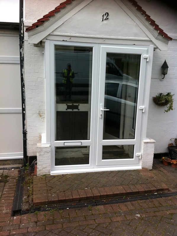 uPVC French doors fitted as front entrance in Sydenham
